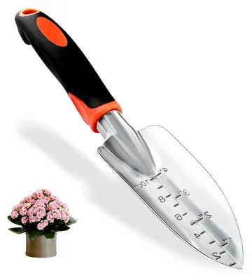 Produktbild von Blumenkelle, Gartenschaufel Hand, Pflanzkelle, Gartenschaufel Edelstahl, Pflanzschaufel, zum Pflanzen, Umpflanzen, Jäten, Bewegen und Einebnen von Erde