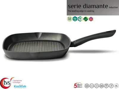 Obrázek produktu pro Pánev grilovací nepřilnavá 28x28cm DIAMANTE PRO indukce