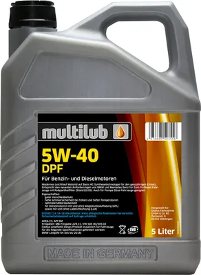 Produktbild von Leichtlauf-Motorenöl 5W-40 5L HC-Synthese für Benzin- & Dieselmotoren mit DPF