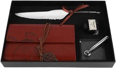 Productafbeelding van Famanu vulpen set met notitieboek en inkt - Elegant ontwerp