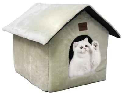 Image de Cage de transport pour chat avec coussin en peluche