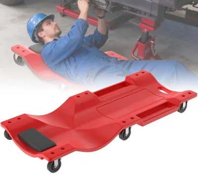 Image de Table de soins avec 6 roulettes et repose-tête