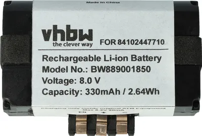 Produktbild von vhbw Akku Ersatz für BMW 2 447 710 - 01, 84109361678, 9 361 678 - 03, 84102447710 für Telematik-Steuergerät (330 mAh, 8 V, Li-Ion)