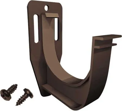 Immagine prodotto di Set di portagronde Renoplast MG75, 4 pezzi, grondaia in PVC, marrone