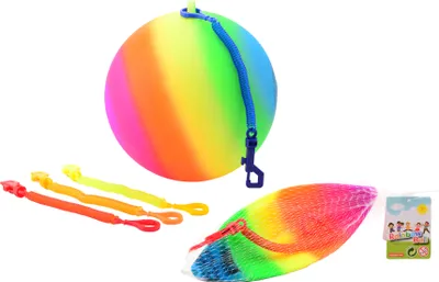Obrázok produktu pre John Toy dúhová lopta veľkosti 5 s káblom