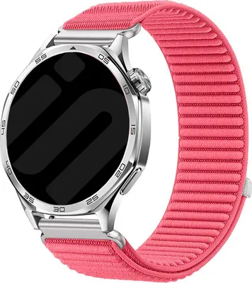 Produktbild von Nylon-Wave-Armband für Smartwatch/Uhr 18 mm (Watermeloen) – Strap-It Ersatz Armband mit Klettverschluss, atmungsaktiv & kompatibel mit Samsung Galaxy Watch, Huawei Watch GT, Xiaomi Amazfit uvm.