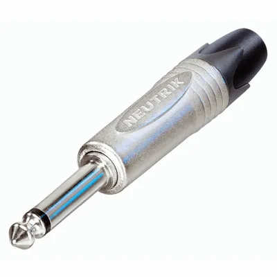 Image de NEUTRIK Connecteur jack 6.35 mm mâle, droit Nombre de pôles/broches : 2 mono argent NP2X 1 pc