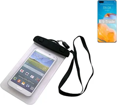 Produktbild von K-S-Trade Schutz Hülle Handy Hülle Kompatibel mit Huawei P40 Pro Beach Bag wasserdicht 16cm x 10cm Schutzhülle Staub Sand Flachwasser Beachbag Case