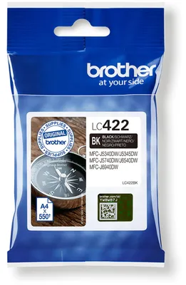 Produktbild von Brother LC422BK Druckerpatrone 1 Stück(e) Original Schwarz