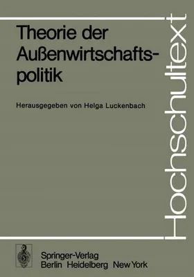 Produktbild von Theorie der Außenwirtschaftspolitik