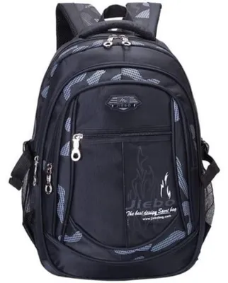Image de Sac à dos pour garçons, dimensions 45x30x15 cm, couleur noire, tissu Oxford imperméable