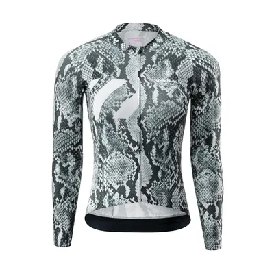 Produktbild von VeloNuts Radtrikot Damen Langarm Sommer Atmungsaktiv Schnelltrocknend Fahrradtrikot mit Rückenmesh für Rennrad, Gravel und MTB Weiß EU Größe S