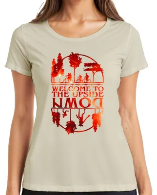 Immagine prodotto di Maglietta da donna Welcome To The Upside Down Sci Fi 80s Retro Horror Stranger, Nature, XL