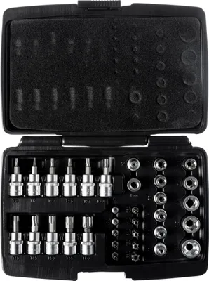 Produktbild von WGB T-Profil Bit-/Steckschlüssel 3/8" 34-tlg. aus S2-Stahl
