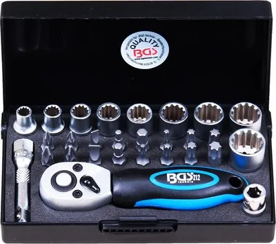Immagine prodotto di Set di chiavi a bussola BGS 6.3 (1/4), 28 pz.