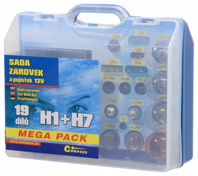 Produktbild von COMPASS MEGA H1 H7 Sicherungen, Ersatzsatz 12V