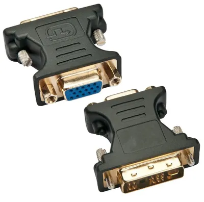 Image de Techly IADAP-DVI-8600T Adaptateur Techly DVI-A mâle vers VGA femelle, noir