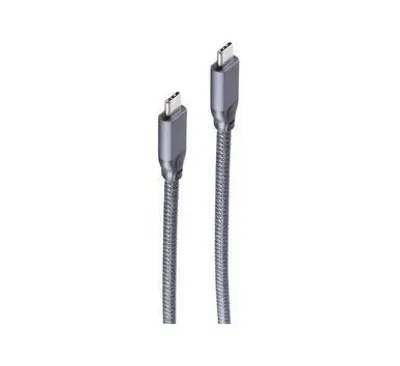 Obrázek produktu pro S/CONN 13-47030, 2 m, USB C, USB C, USB 3.2 Gen 2x2, 10 Gbit/s, Šedá