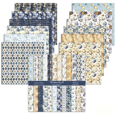 Immagine prodotto di Carta per scrapbooking, fronte-retro, 24 fogli, 30,5 x 30,5 cm, ideale per biglietti e album