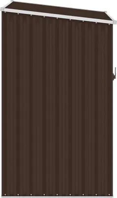 Produktbild von "im Diskont"Gerätehaus 1 PC Moderne HOMMIE - Geräteschuppen - Braun 87x98x159 cm Verzinkter Stahl - Mülltonnenboxen DEMöbel11372