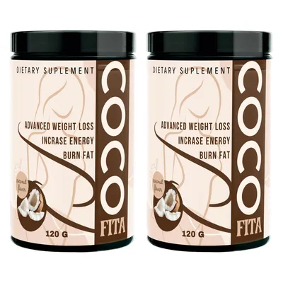 Zdjęcie produktu dla 2x CocoFita - suplement diety, koktajl o smaku kokosowym na wsparcie kontroli wagi 120 g
