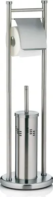Produktbild von Kela Toilettengarnitur Swing Edelstahl silber matt 77,5cmh 22cmØ, 22492