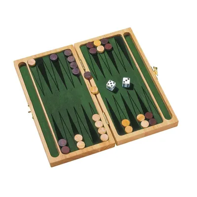 Obrázok produktu pre goki HS056 Backgammon, zelená/prírodná