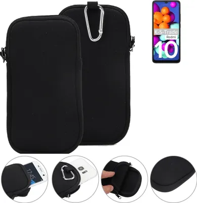 Produktbild von K-S-Trade Neopren-Hülle Handyhülle kompatibel mit Xiaomi Redmi 10 India Schutzhülle Neoprenhülle Sleeve Schutz-Hülle Gürtel Tasche Case Holster