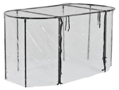 Frühbeetaufsatz Cornwall, Hochbeet Abdeckung, Frühbeet, Gewächshausaufsatz, Pflanzenschutzhaube, PVC, wetterfest, Garten 4031765148290 927424 14829
