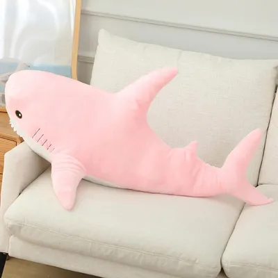Produktbild von Niedlicher Hai Plüsch Puppe Weich gefülltes Tier Kissen Spielzeug Pink