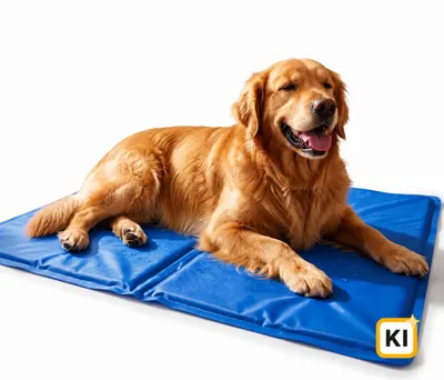 Produktbild von KANDONEX Kühlmatte Hund & Katze – Selbstkühlende Hundekühlmatte für Sommer, Robuste Kühlmatte für Hunde im Hundebett, Hundebox & Auto, KI-generiertes Bild
