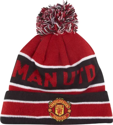Obrázek produktu pro Pánská zimní čepice NEW ERA Manchester United Stripe Red Multi bobble beanie - UNI