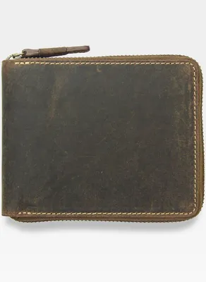 Zdjęcie produktu dla Visconti portfel męski skóra naturalna jasny brąz RFID 11x9 cm zamek