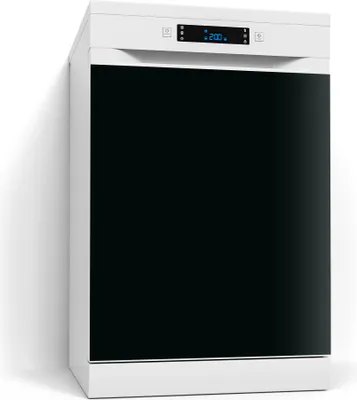 Produktbild von DEQORI Magnetmatte Spülmaschine beschreibbar 60x70 cm 'Schwarz' Magnetfolie Deko-Folie