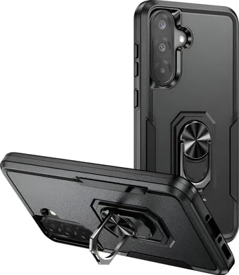 Produktbild von Avizar, Hülle Galaxy A36 Stoßfest Magnetring Ständer, Schwarz