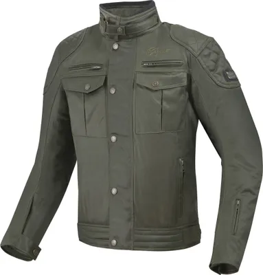 Produktbild von Bogotto Barton wasserdichte Motorrad Wachsjacke, oliv, XS