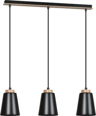 Immagine prodotto di Lampadario Emibig 3xE27 60W BOLERO 3 NERO 442/3