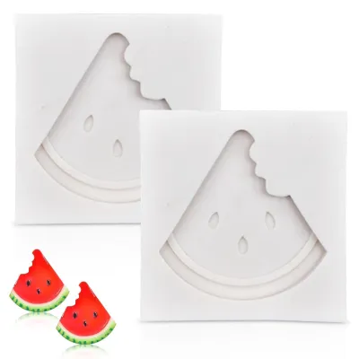 Silikon-Kuchenform 3D Wassermelone, 2 Stück, Mini-Backform