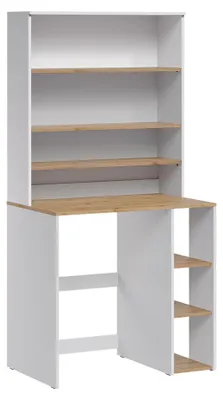 Immagine prodotto di mobile per lavatrice Vicco Viktor Bianco/Rovere artigianale 93.6 x 88.2 cm 2 parti con ripiano, Model 60721