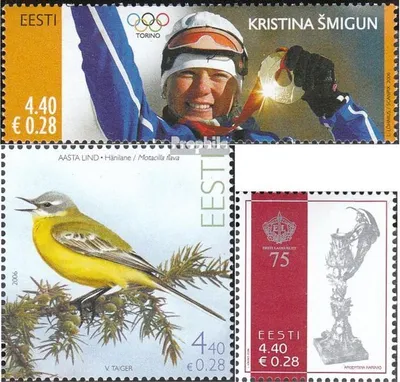 Produktbild von Briefmarken Estland 2006 Mi 548,551,554 (kompl.Ausg.) postfrisch Olympia