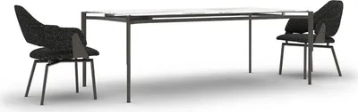 Productafbeelding van Moderne eetkamer meubels: eettafel, 4 stoelen, luxe inrichting, tafel