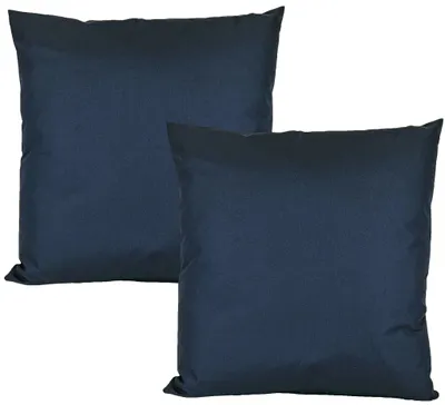 Produktbild von JACK 2er Set 50x50cm Outdoor Kissenhülle Bezug Wasserfest Stuhl Kissen Garten Marine