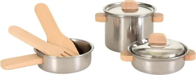 Produktbild von Egmont Toys Kochgeschirr-Set - Spielküche mit Holzgriffen 3+