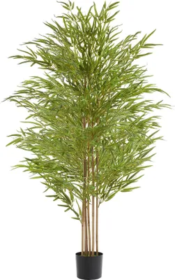 Produktbild von tectake® Künstlicher Bambusbaum Bambosa verschiedene Größen stabiler Kunststoff-Blumentopf