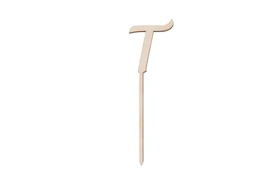 Produktbild von Sallys Cake Topper Buchstaben - aus Holz - T