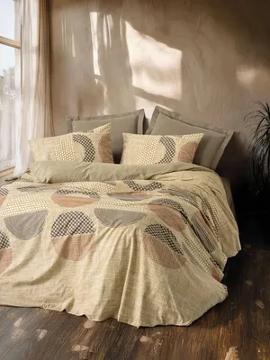 Produktbild von L'Essentiel Linge de Maison, Hochwertiges Ranforce Bettwäsche Set (2-teilig), 200 x 200 cm, 100% Baumwolle, Braun | Maschinenwaschbar bei 40 °C, Knopfverschluss | Elegantes Design für Ihr Schlafzimmer.