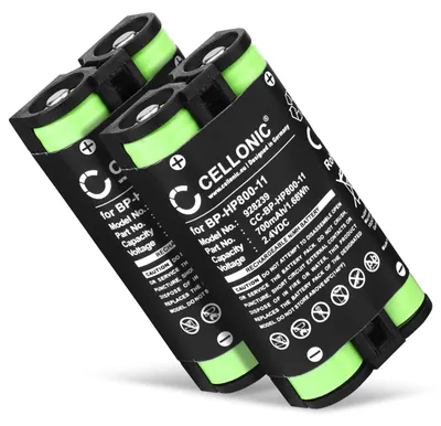 Produktbild von CELLONIC 2x Akku für Headset Kompatibel mit Sony MDR-RF995, MDR-RF995RK, WH-RF400, BP-HP800-11 - (700mAh, 2.4V)