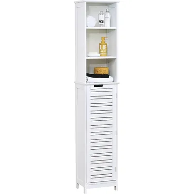 Produktbild von Tendance Badezimmerschrank weiß MDF-Platte 26x35x173 cm