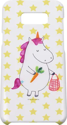 Produktbild von Mr. & Mrs. Panda Samsung Galaxy S8 plus Handyhülle  Einhorn Vegan - Weiß - Geschenk, Gesund Leben, Handy, Cover, Hülle, Veganer, Rohkost, essen, Handycover, Veganismus