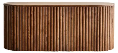 Produktbild von Hängender Waschbeckenunterschrank aus massivem Mindi-Holz